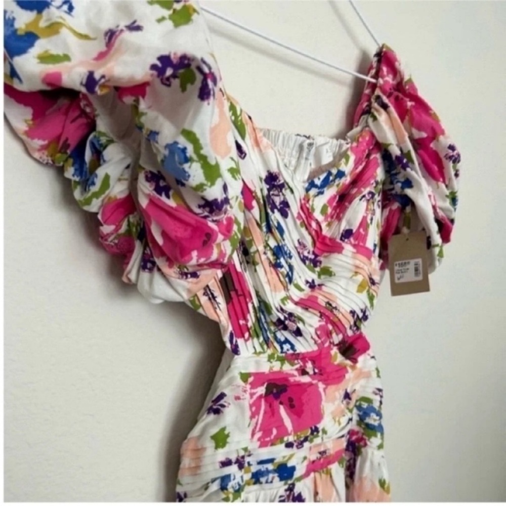 ASTR The Label Liliosa Floral Off Shoulder Midi Dress NWT - Picture 7 of 10
